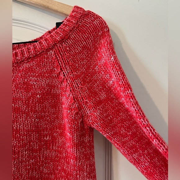 Sale! American Eagle Cotton Rich Coral Long Sleeve Sweater Women’s Size Small - Picture 6 of 16